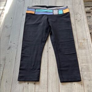 Lululemon Athletica Black and Cream Leggings